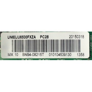 MAIN PARA TV SAMSUNG / NUMERO DE PARTE BN94-08215T / BN41-02344A / BN97-09265A / BN9408215T / PANEL CY-GJ060HGSV1H / MODELO UN60JU6500 / UN60JU6500FXZA HD01